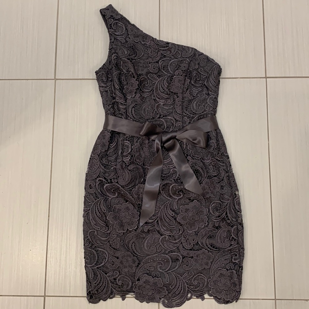 Adrianna Papell Evening One-Shoulder Cocktail Dress